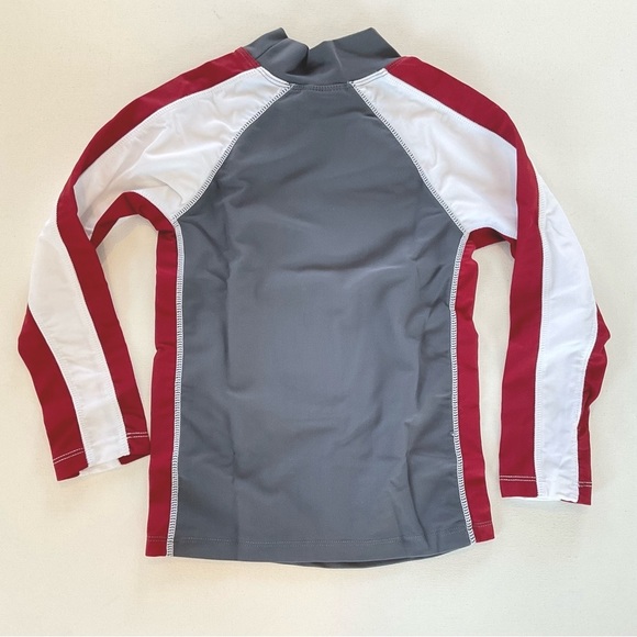 NWT Sunbusters Tuga Kid Boys 2-3 Years Gray Long Sleeve Rash Guard Shark UPF 50+ - Picture 2 of 7